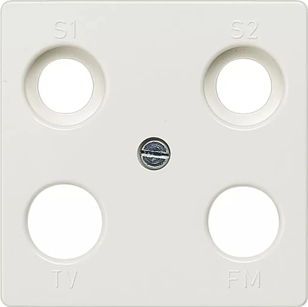 Plaque centrale pour interrupteur Delta Plus tws 5TG2565 blanc titane