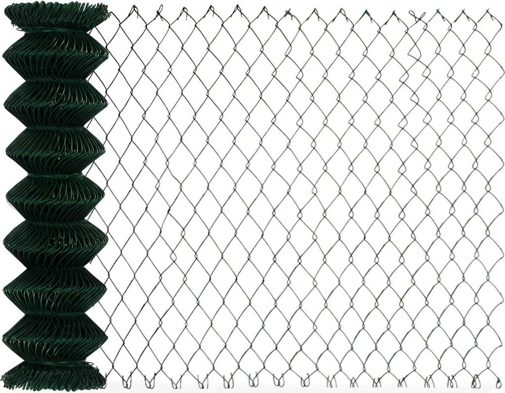 Maschendrahtzaun PVC-Beschichtung Grün Höhe: 2 Meter Länge: Produktbild 