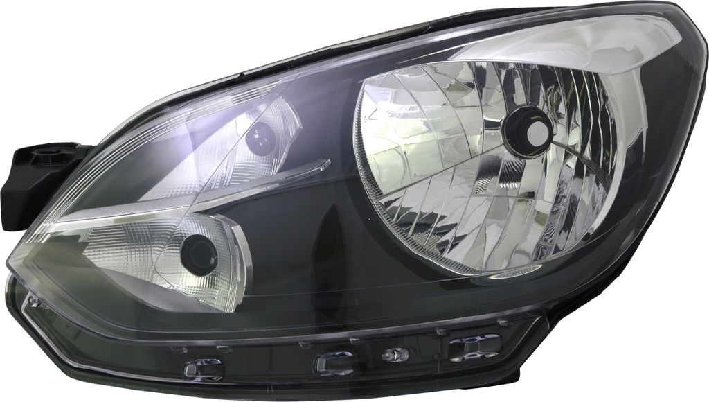 Scheinwerfer links für VW Up 2011 - 2016 H4 Schwarz Halogen + LWR Stellmotor Mot