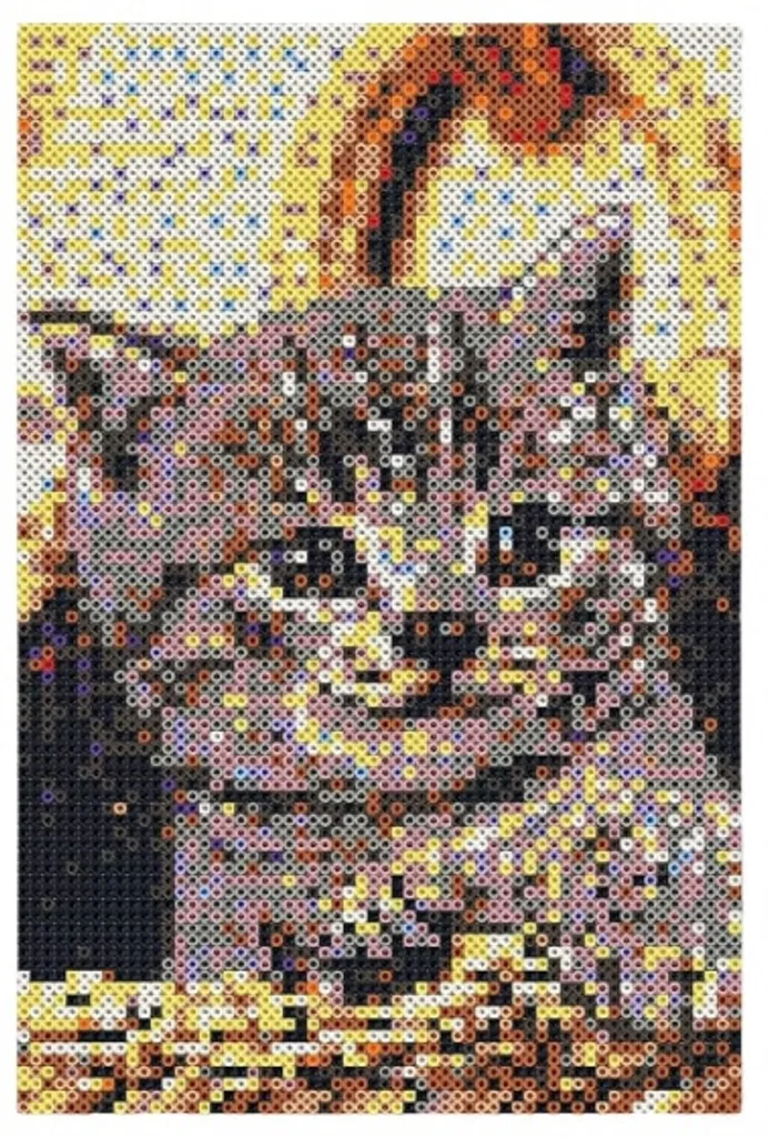 Beedz Chat SES Creative 06006 Perles à Repasser Sans PVC Multicolores 5+