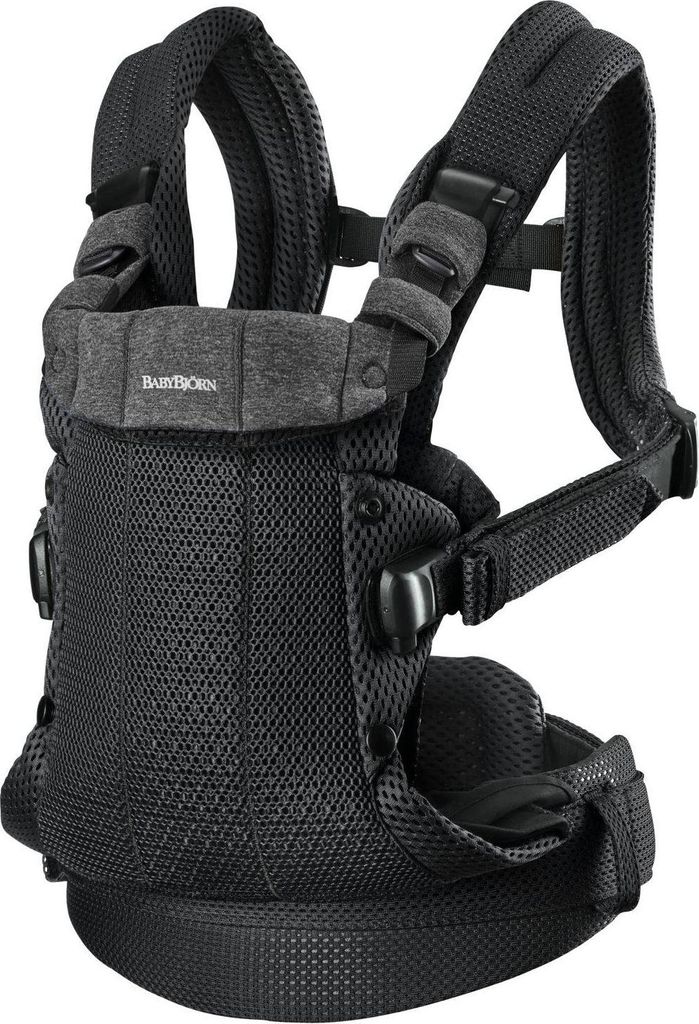 BabyBjorn BabyBjörn Harmony 3D Mesh kantoreppu, Black Immagine del prodotto 