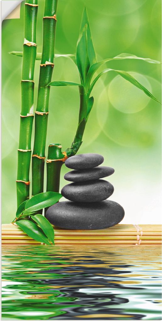 ARTland Wandbild, selbstklebend Spa Konzept Zen Basaltsteine Größe: 30x60 cm