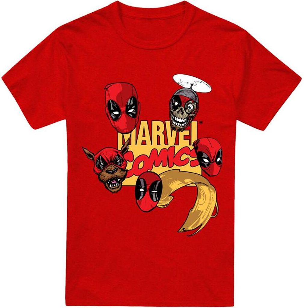 Deadpool - T-Shirt für Herren/Damen Uni TV17381 (XXL) (Heide Rot)