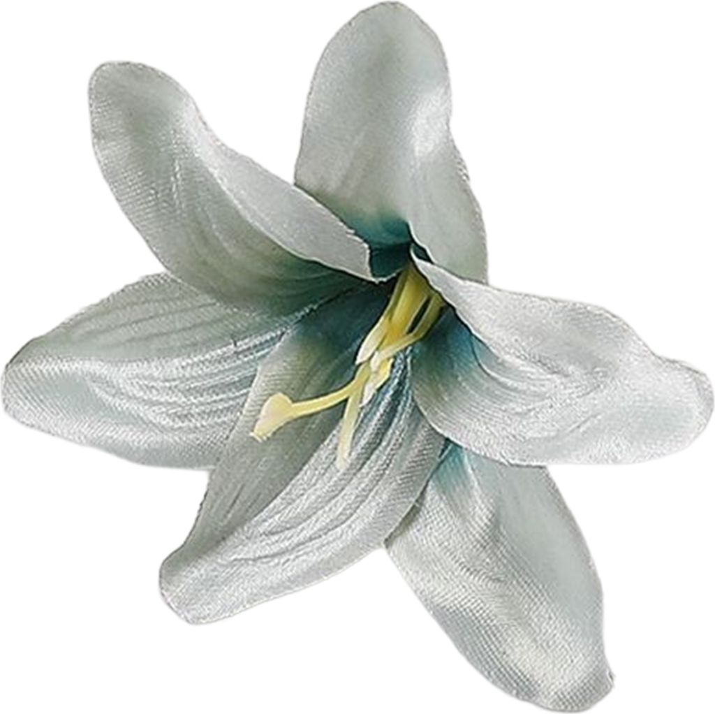 10pcs Fake Flower Head Lebendige dekorative DIY Exquisite Glocken Orchideen Blumenkopf Hochzeitsbedarf-Blau