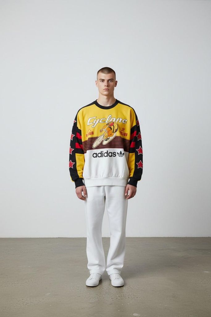 Adidas Uni Retro Sweatshirt Archive Cycling JW0147 Größe XL Produktbild 