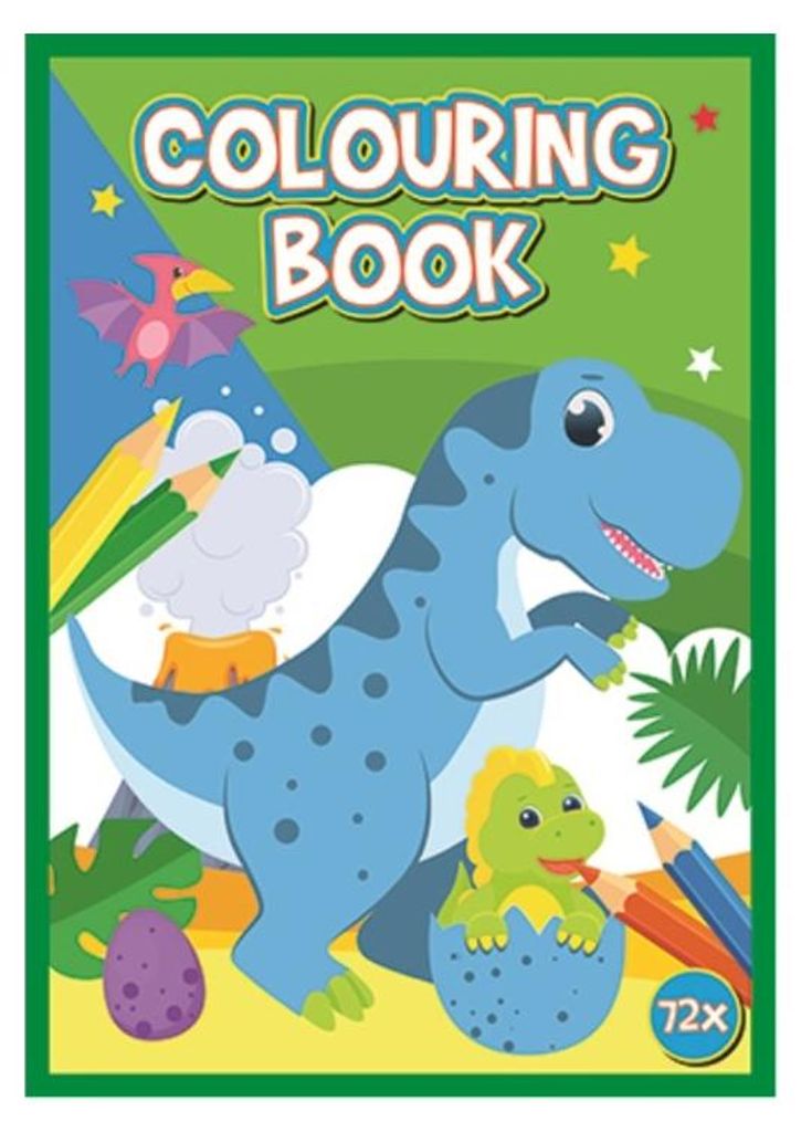 Malbuch 72-seitiger A4-Dinosaurier