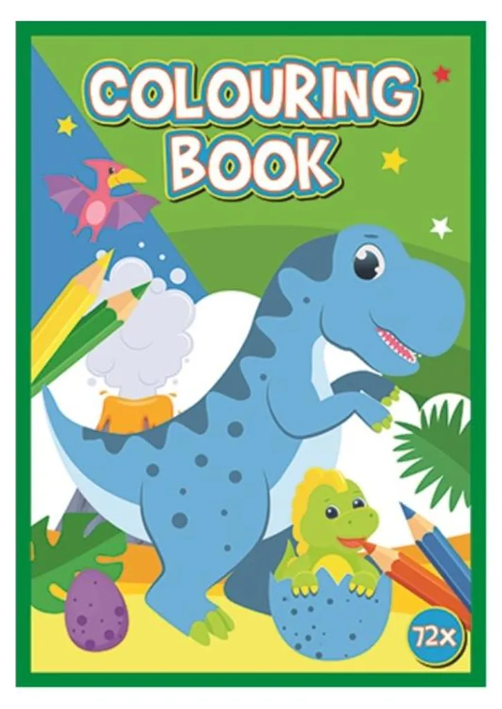 Activités créatives dinosaure : livre de coloriage 72 pages A4 enfant