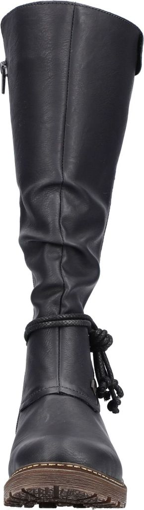 Rieker Z7351 Stivali Donna – Modello Classico Con Tacco A Blocco E Chiusura Lampo
