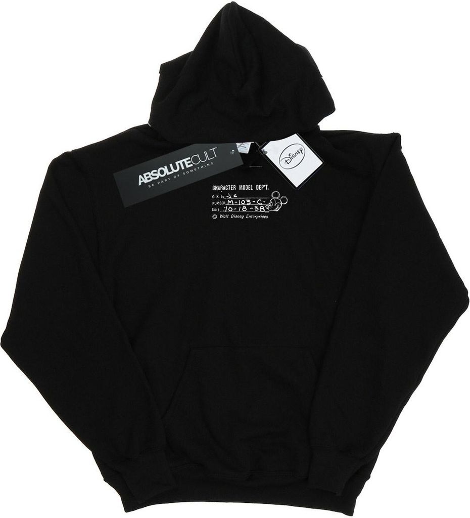 Disney - "Character Model Dept." Kapuzenpullover für Herren BI15546 (XL) (Schwarz)
