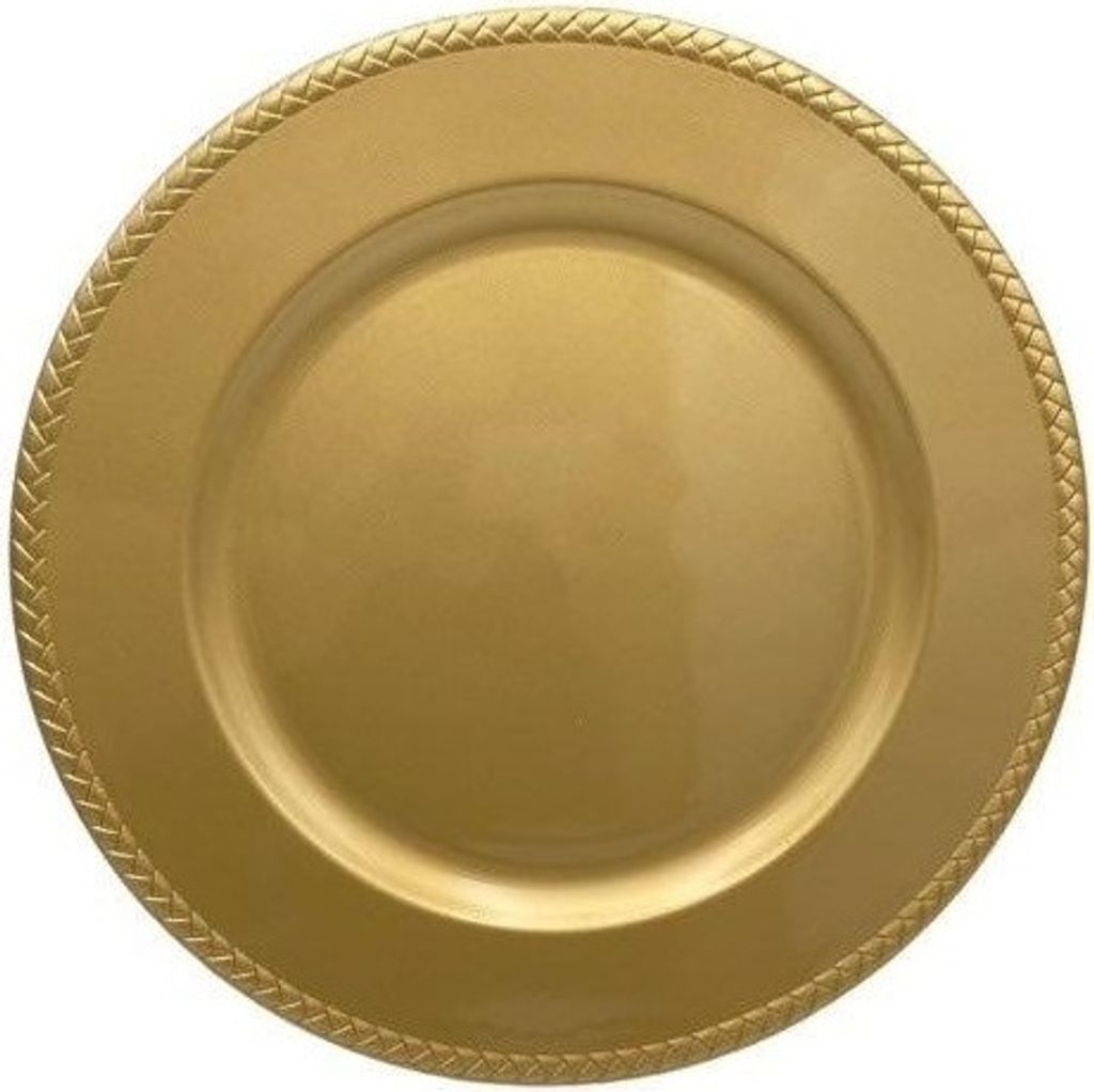 Tanier, dekoračný tanier, elegantný tanier 33cm T-93 Golden Obrázok produktu
