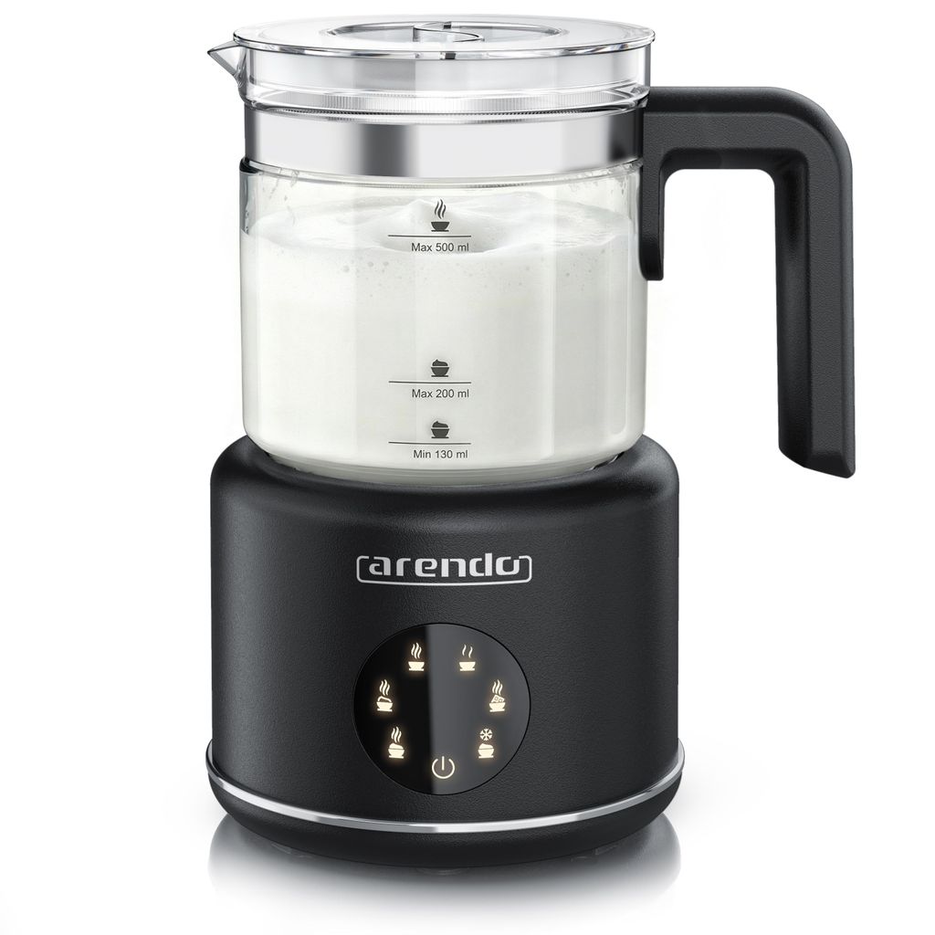 Arendo Elektrischer Milchaufschäumer 500 ml Glasbehälter, Produktbild 