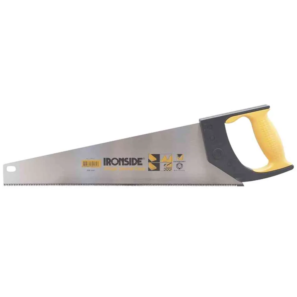 Scie 450mm à denture trempée longue durée avec manche confort bicolore