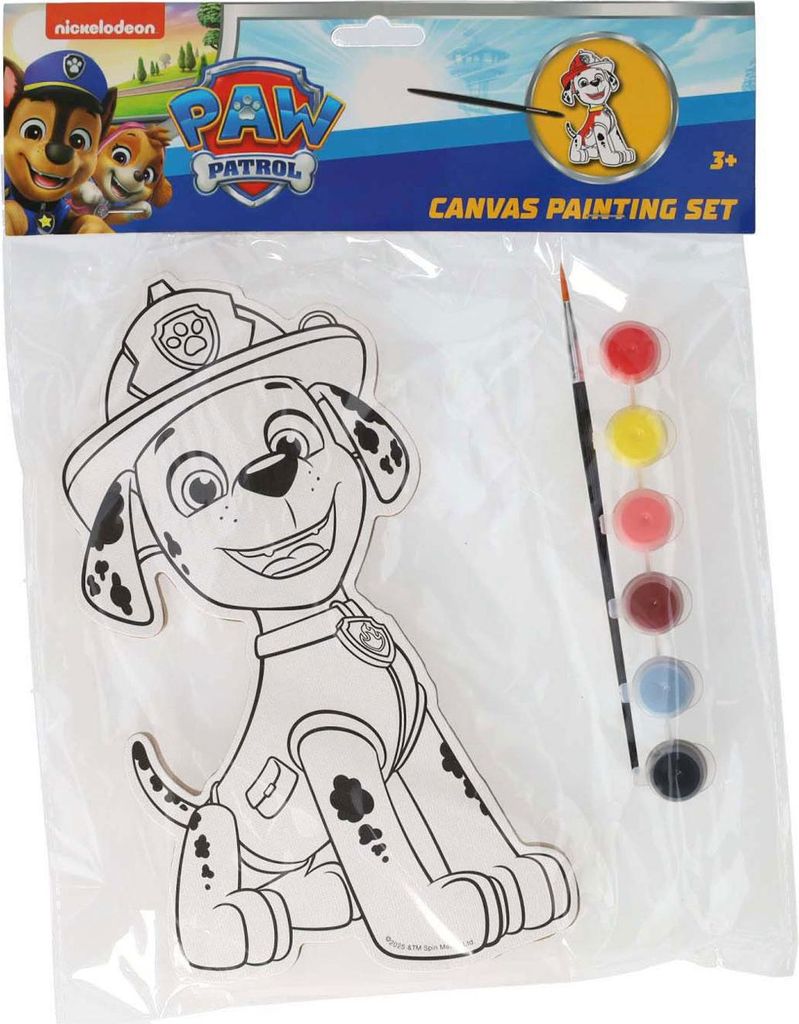 Wins Holland Leinwandgemälde Paw Patrol – Marshall – inklusive Pinsel und 6 Farben