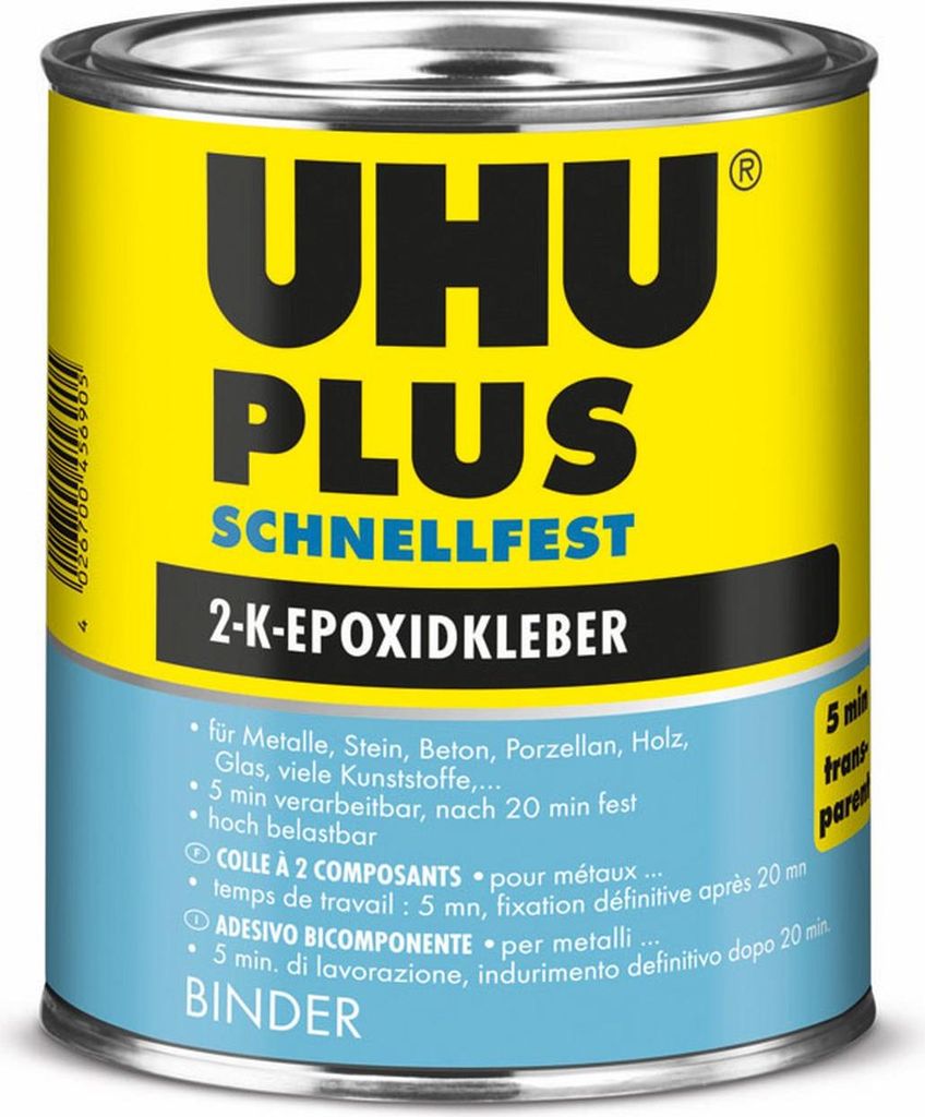 UHU PLUS SCHNELLFEST Binder 2 Komponenten-Kleber 855.0 g 1 St.