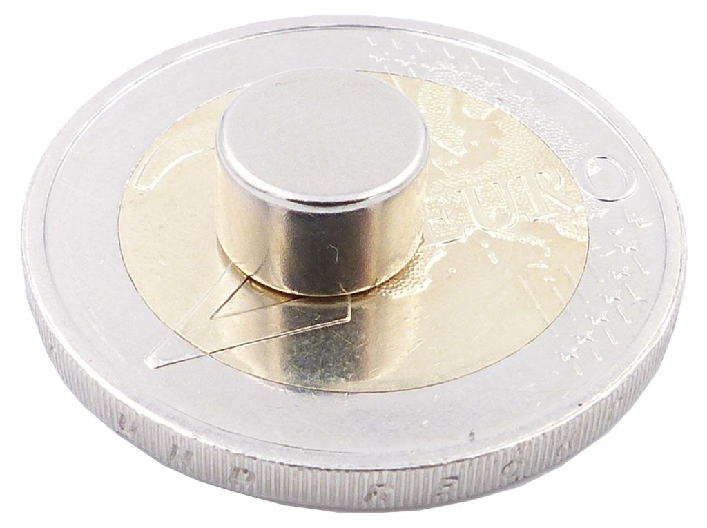 Brudazon | 10 Scheibenmagnete 8x5 mm | N52 Klasse Neodym Magnete | Modellbau