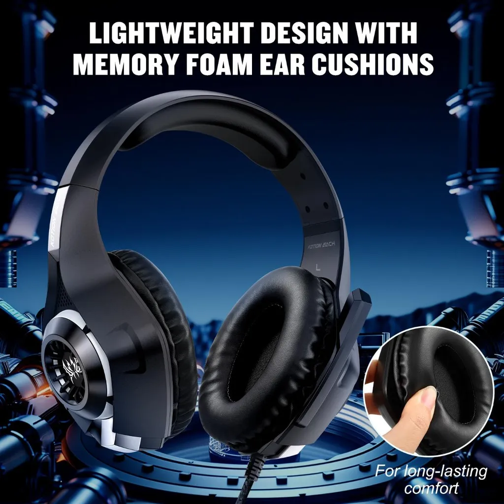 Casque Gamer Anti-Bruit Passif RGB Noir - Fini la Latence sur Console - 6