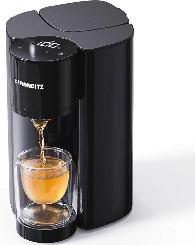 Distributeur d'eau chaude 2,7 L écologique avec filtration au charbon noir