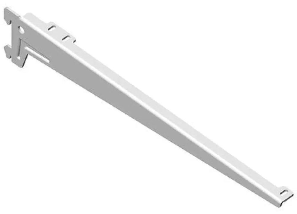 Winkelträger 1-reihig L 380 mm weiß 2 Stück Produktbild 