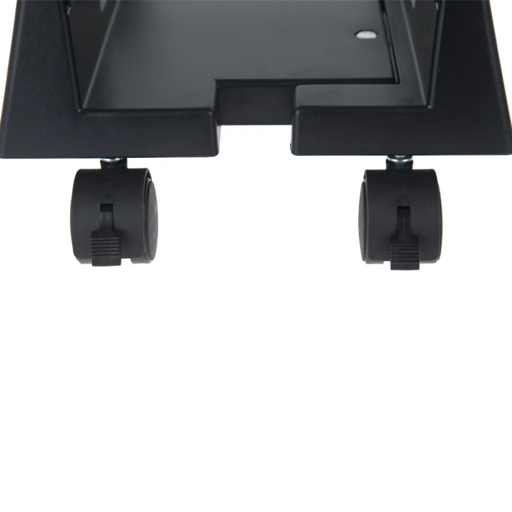 Chariot pour unité centrale support PC à roulettes réglable noir - 4