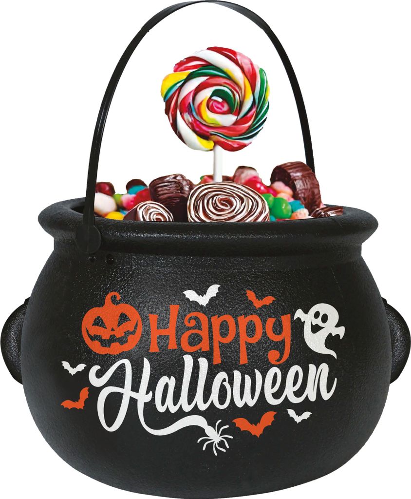 Hexenkessel Halloween Fantasie Kinder Hexenwelt Kürbis Deko Produktbild 