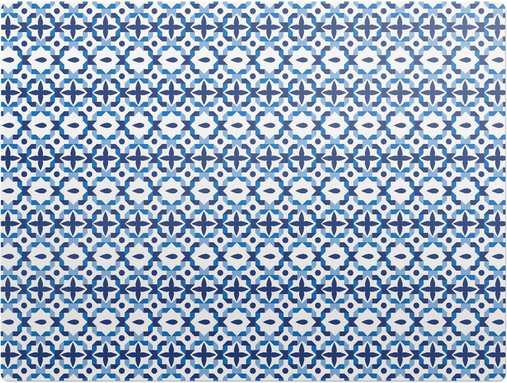Geometrisches Retro-Muster – Bodenschutzmatte – Rutschfest – Schutzmatte für Büro – Vinylmatte – Stuhlunterlage – 120 x 90 cm