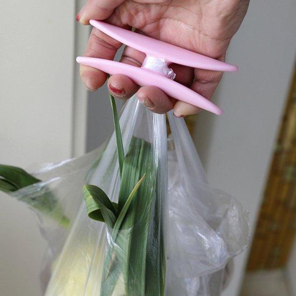 portable Gemüsebeutel mit Kunststoff-Griff, Anti-Verschleiß-Design, kompakt und leicht zu greifen, ideal für den Markt, zu Hause und Picknicks, ...