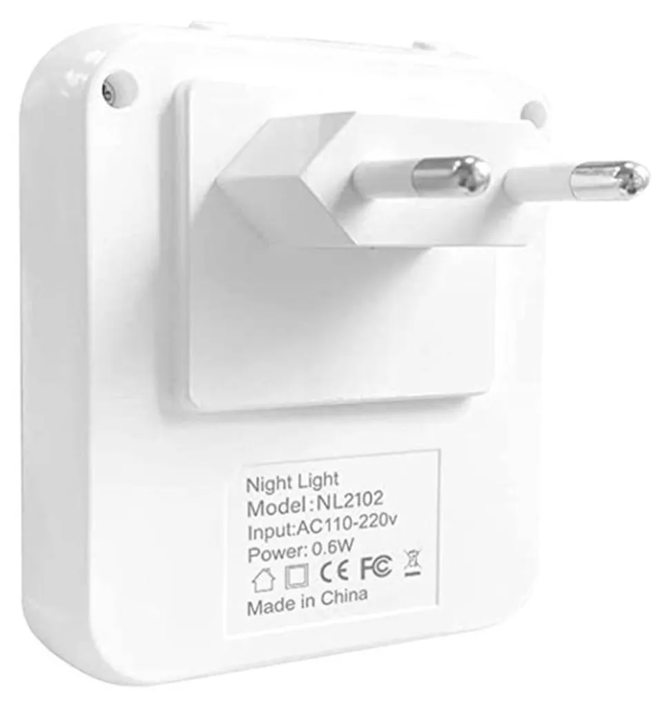 Veilleuse LED Orange avec Capteur de Lumière Intelligent - Pack de 2 - 3