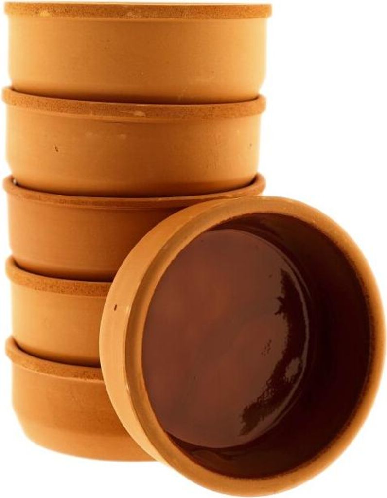 Tonschalen für Tapas, Güvec oder Gratin - 6er Set, ø12 x 4 Produktbild 