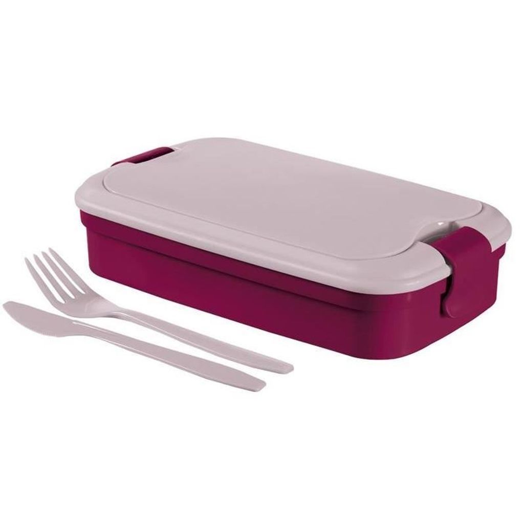 Box Curver Lunch&Go 1300 ml, Lunchbox, lila, Dose mit Besteck