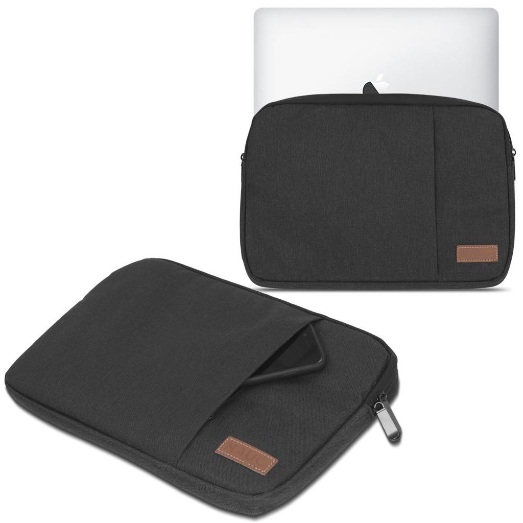 Apple MacBook 12 Zoll Hülle Tasche Schwarz / Grau / Blau Cover Case EtuiNotebook Sleeve Farbe:Schwarz