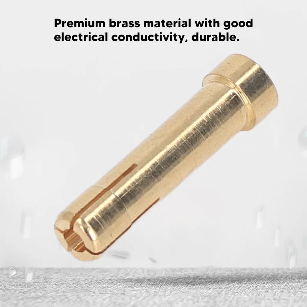 Connecteurs laiton haute précision 4 vers 5 mm - Pack de 50 unités pro - 17