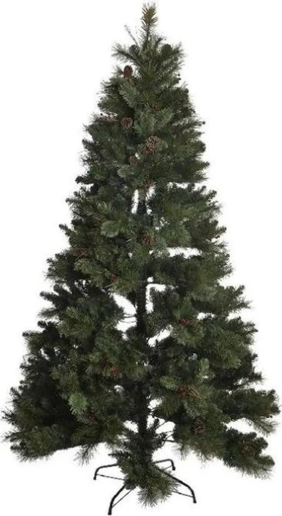 Arbre de Noël DKD Home Decor vert en PVC de 225 cm pour salon