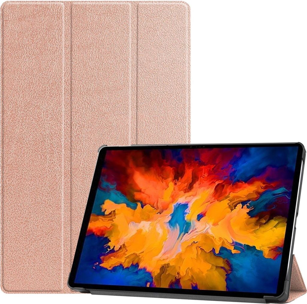 Für Lenovo Tab P11 11.5 Pro Tablet Tasche 3 folt Wake UP Smart Cover Rose Gold
