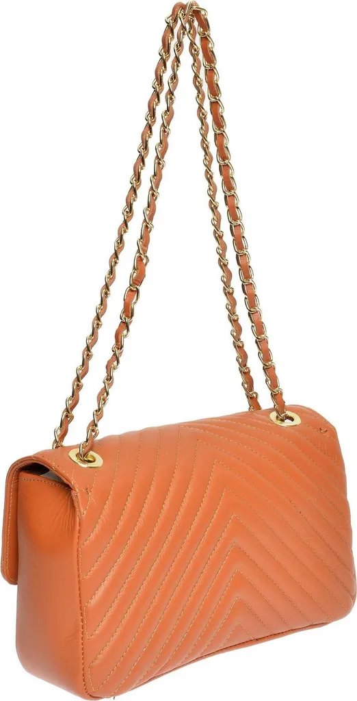 Sac bandoulière chic pour le travail et sorties - Roberta M Cognac - 2