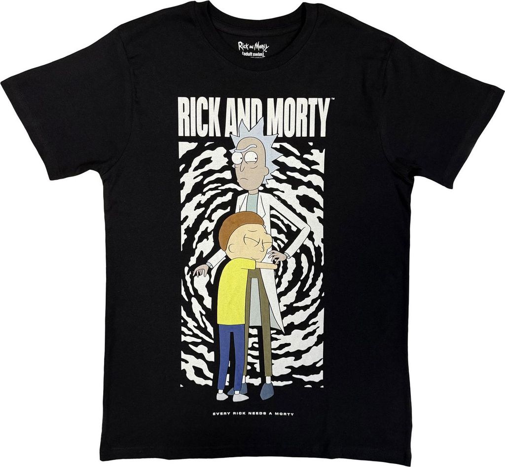 Rick And Morty - T-Shirt für Herren/Damen Uni RO15131 (XL) (Schwarz)