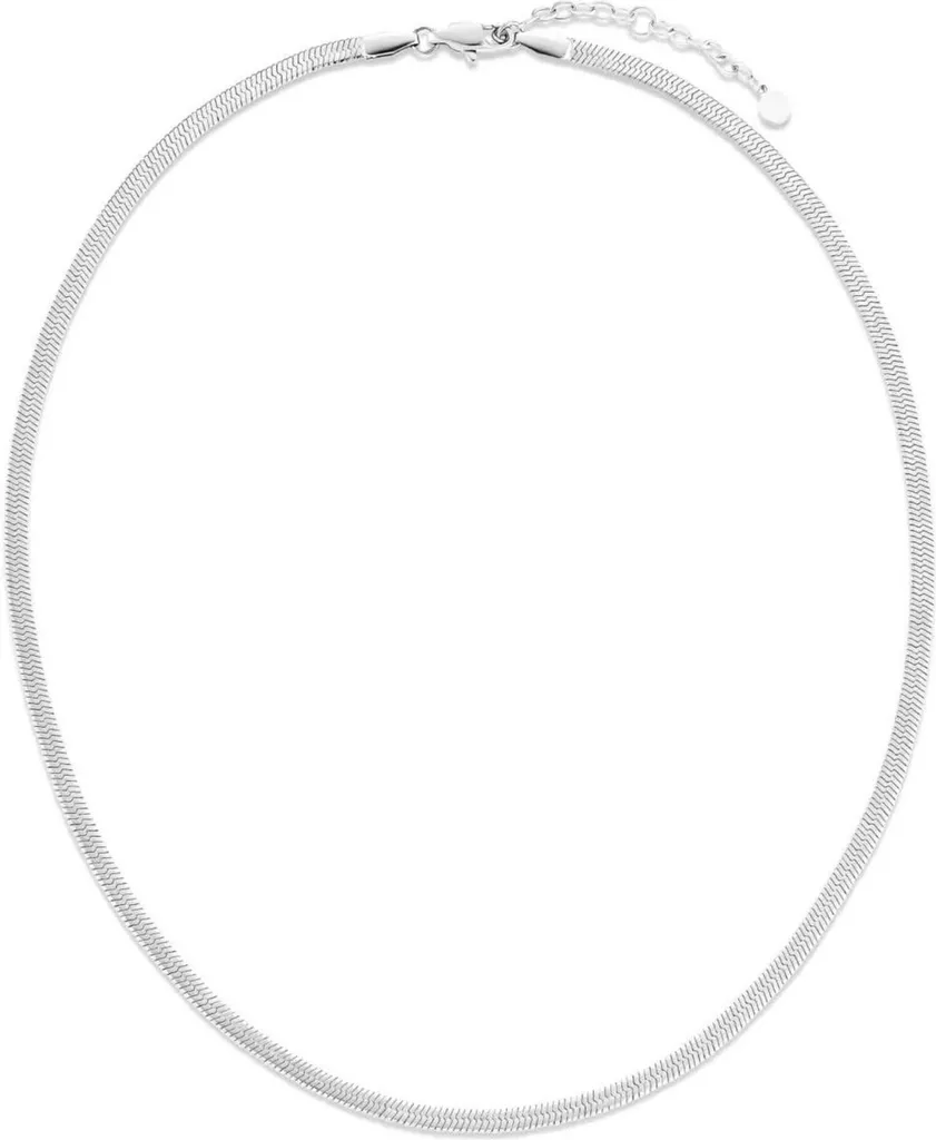 Collier Serpent Anti-Ternissement Acier Inox Réglable Ne Noircit Pas