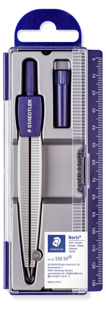 STAEDTLER Noris 550 Schulzirkel mit Bleieinsatz und Produktbild 