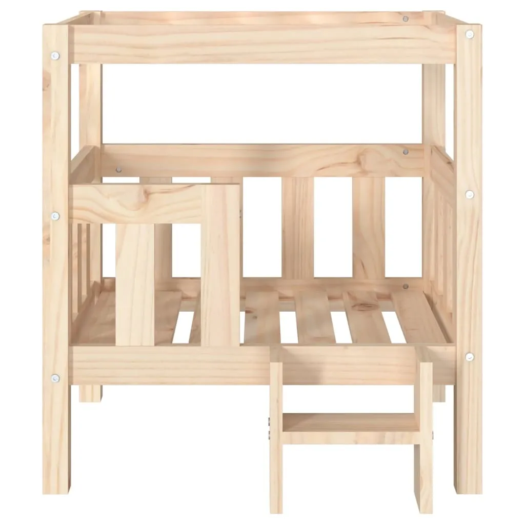 Letto per Cani Design Moderno vidaXL 65,5x50,5x70 cm Legno Pino - 5
