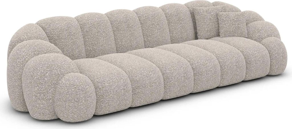 Bouclé 4-Sitzer Couch Liora Sand