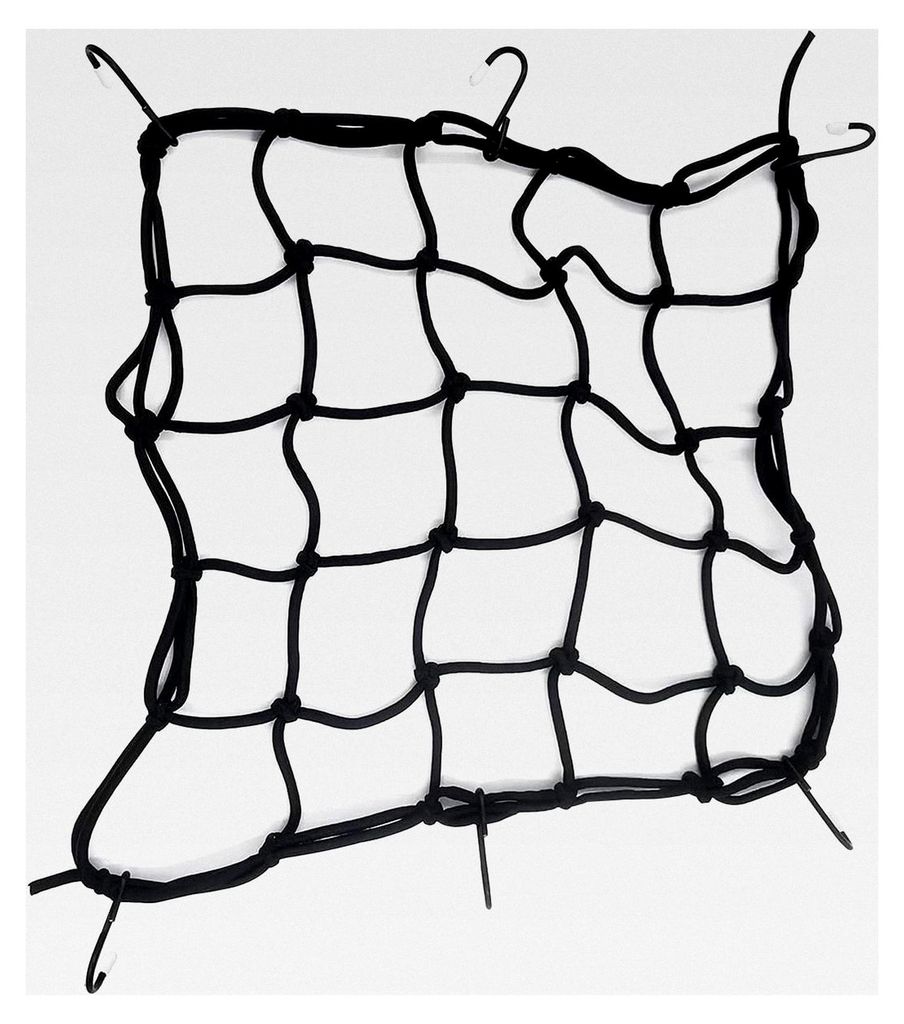 30 x 30 cm Motorrad Fahrrad 6 Haken Haltegurt Bungee Trage Cargo Netz Stretch Mesh Gepäck Helm