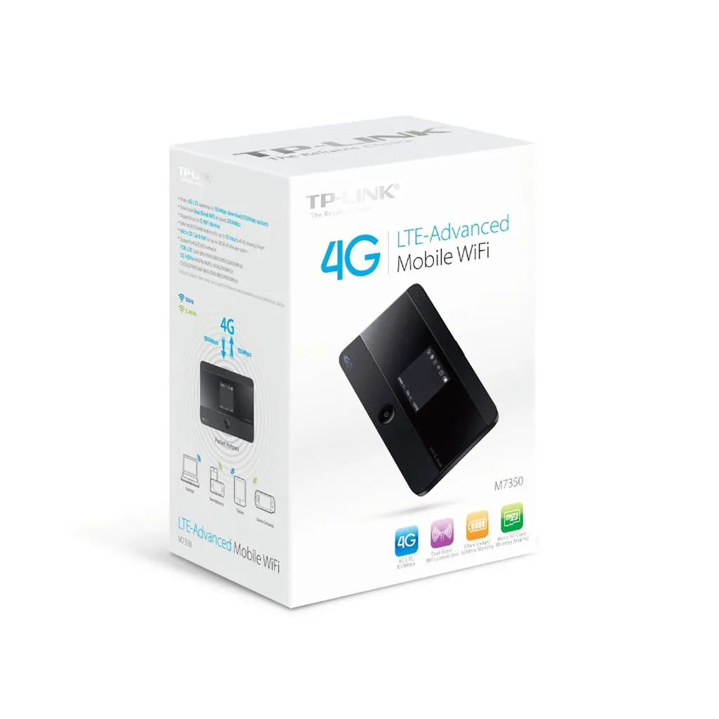 TP-Link M7350 Solution WiFi 4G Mobile contre les Zones Blanches