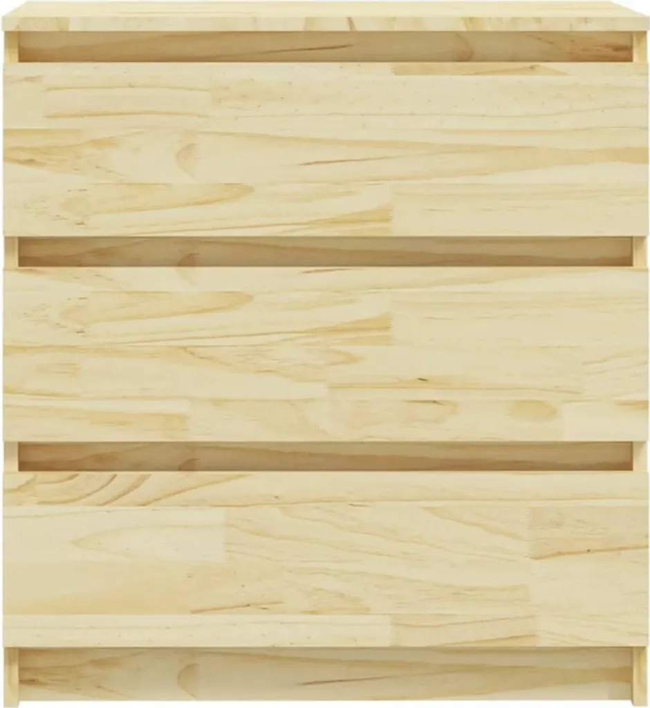 Table de chevet en bois de pin massif 60 cm - Ensemble de 2 unités chic
