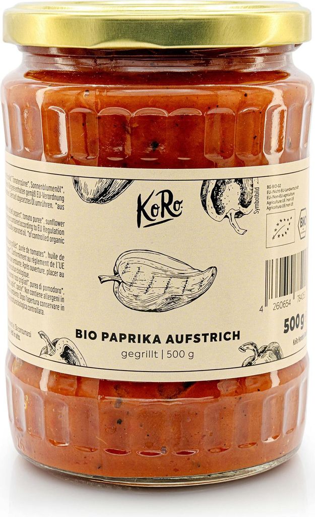 KoRo I  Paprika Aufstrich Roasted Pepper 500 g Produktbild 