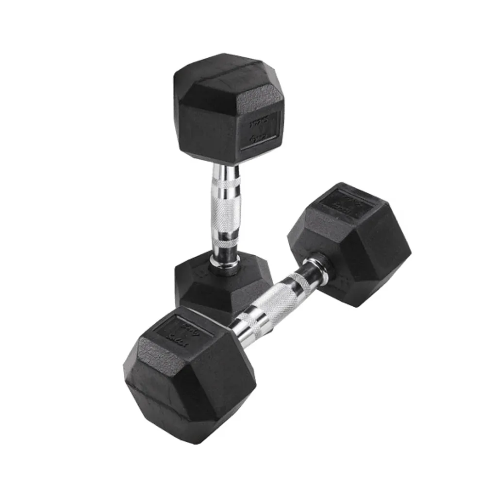 Paire de poids hexagonaux 5kg haltères fitness pour home gym complet
