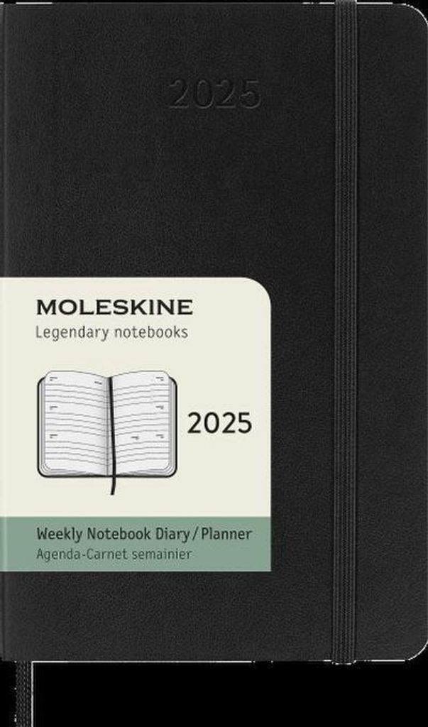Moleskine 12měsíční týdenní kalendář 2025, kapesní/A6, 1 Wo Obrázek produktu 3