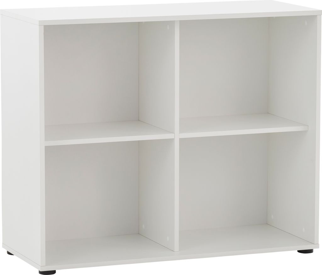 Möbelpartner Aktenregal Pigeon Large | HxBxT 83,6x100x41cm | 4 Fächern | Weiß