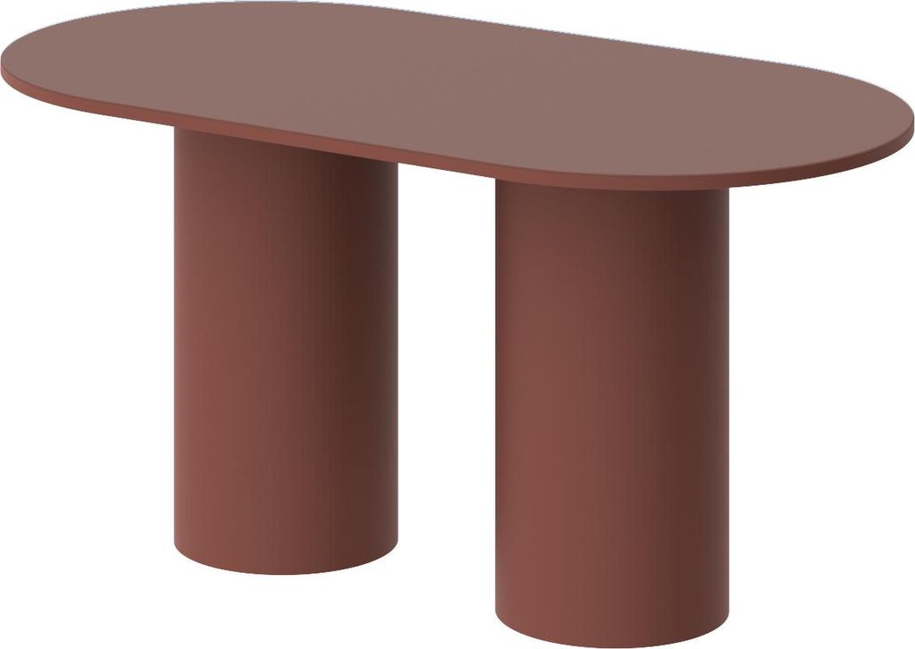 Design Esstisch Tisch Roseo oval 150x75x80 cm Esszimmer Pastellkollektion