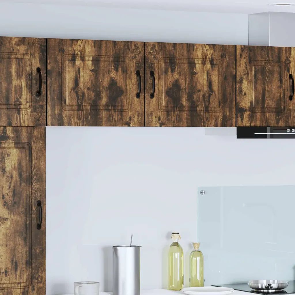 vidaXL Mobiletto da cucina con ripiano 2 pezzi Rovere fumé 50 x 31 x 40 cm