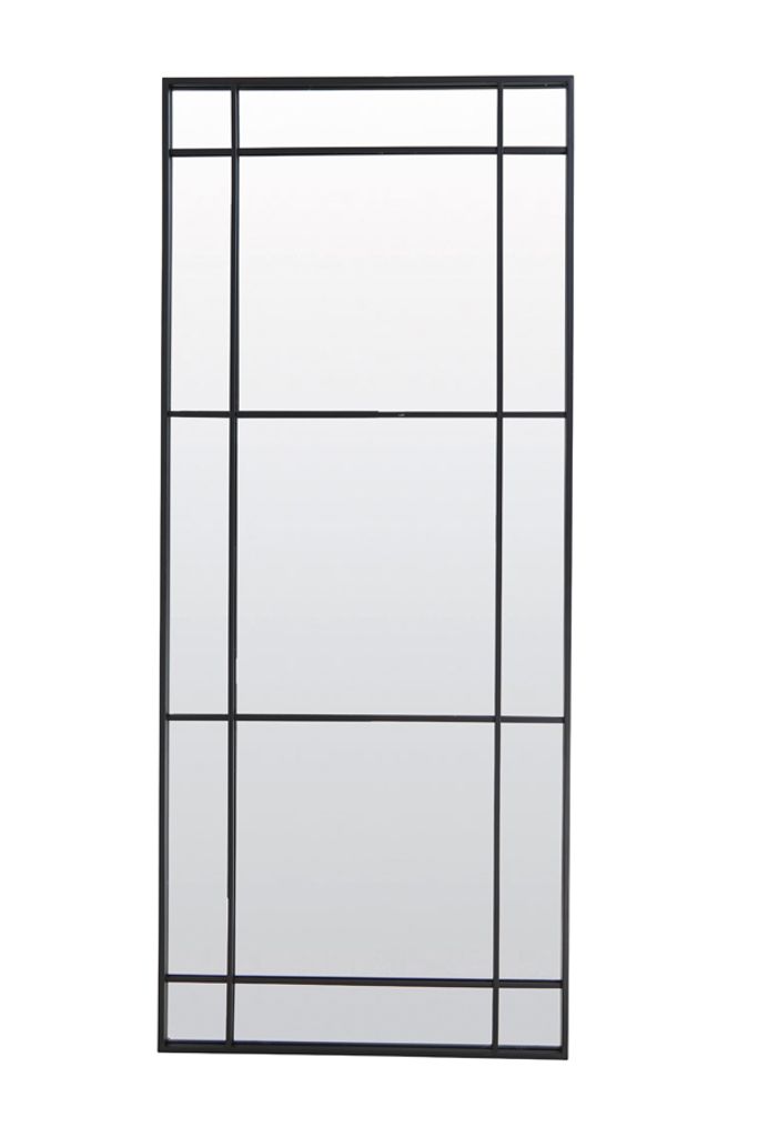 Light & Living - Spiegel RINCON - 77x3x183cm - Schwarz Produktbild 