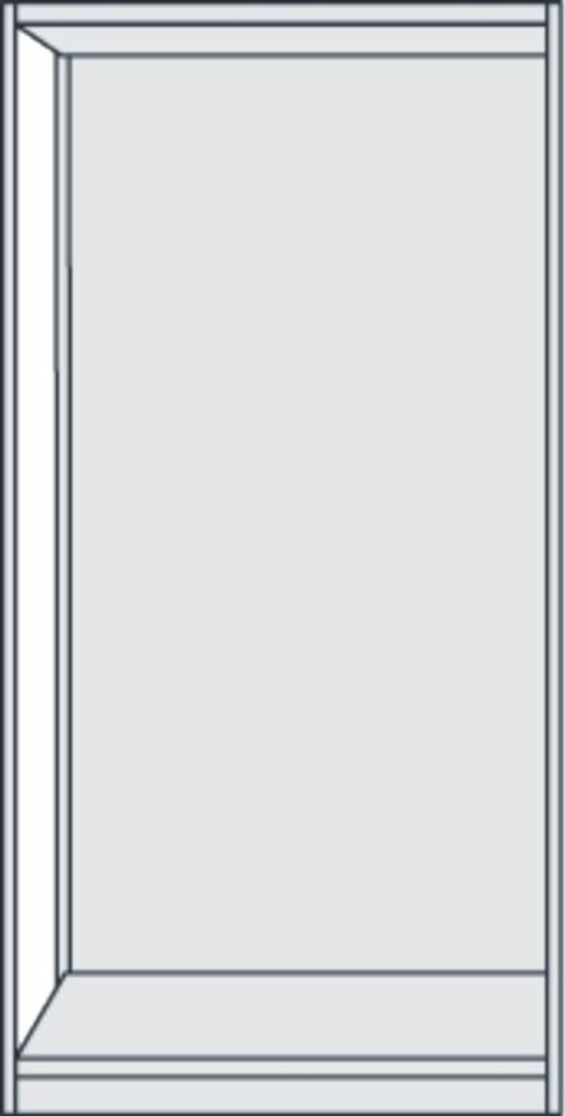 Steckregal mit Rückwand, ohne Böden, Grundfeld, BxTxH 960x300x1900 mm, lichtgrau